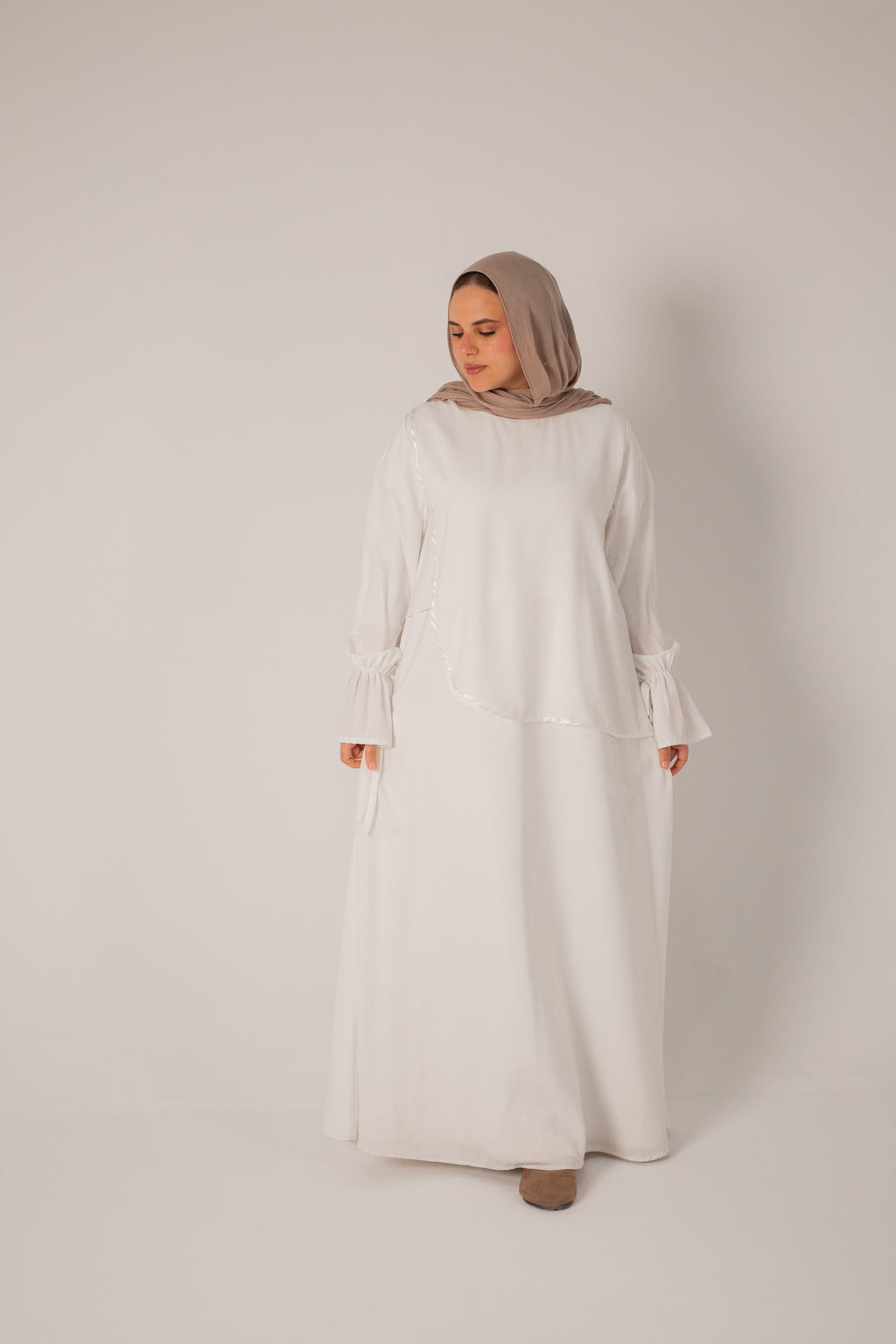 The Pocket Abaya White
