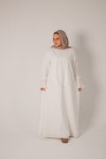 The Pocket Abaya White