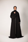 Zippered Cloche Abaya with pants
